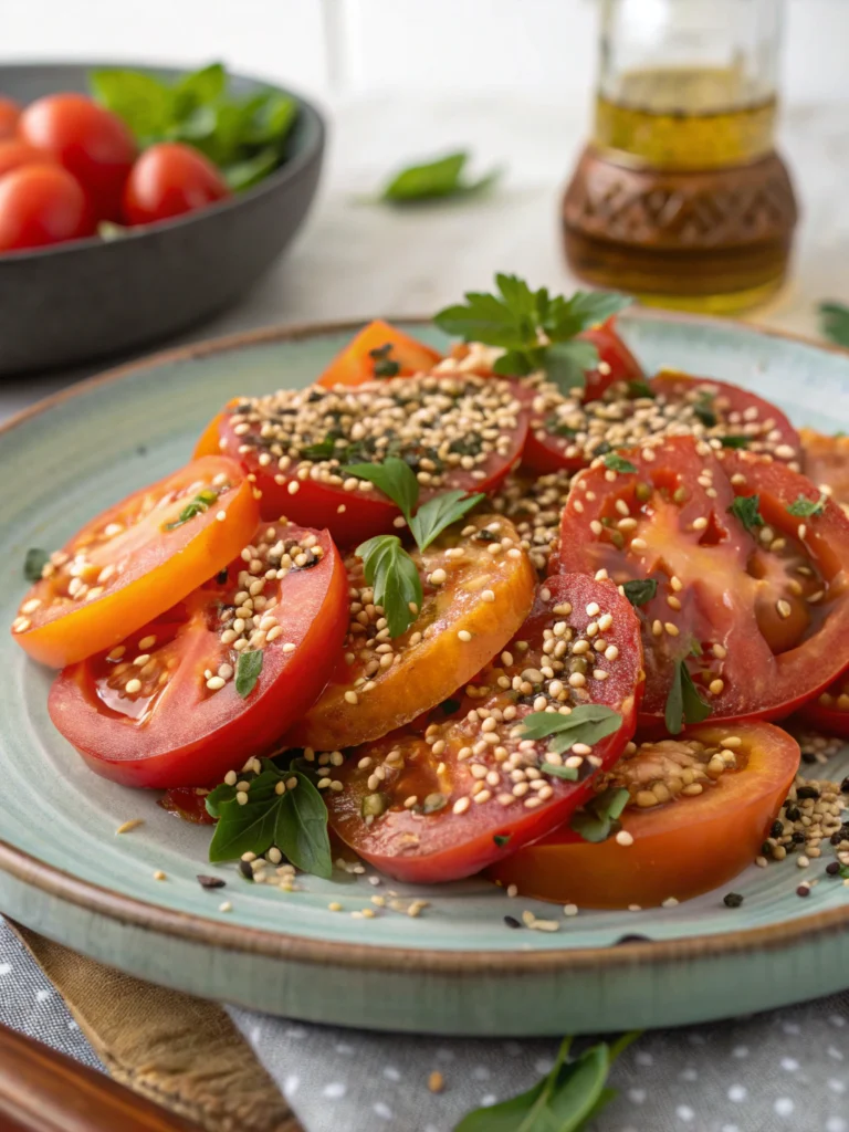 Sesame Tomato Salad: A Refreshing Summer Delight