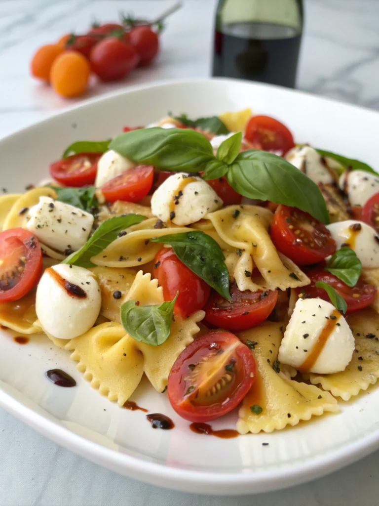 Caprese Pasta Salad: A Fresh Mediterranean Delight for Any Occasion