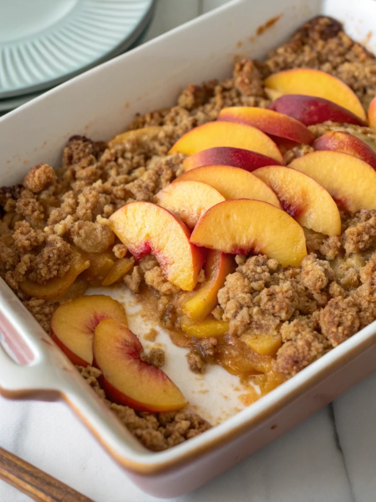 Peach Crisp with Fresh Peaches: A Summertime Dessert Classic