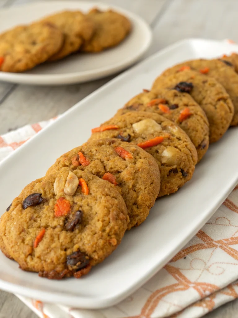 Gluten free carrot cake cookies