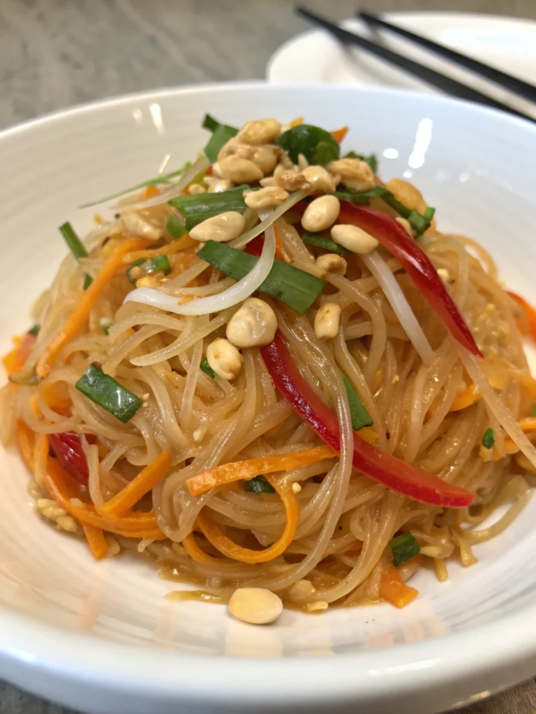 Delicious Peanut Butter Glass Noodles: A Perfect Fusion of Asian Flavors