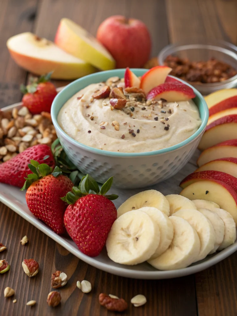 Delicious High Protein Fruit Dip: A Healthy Snack Option