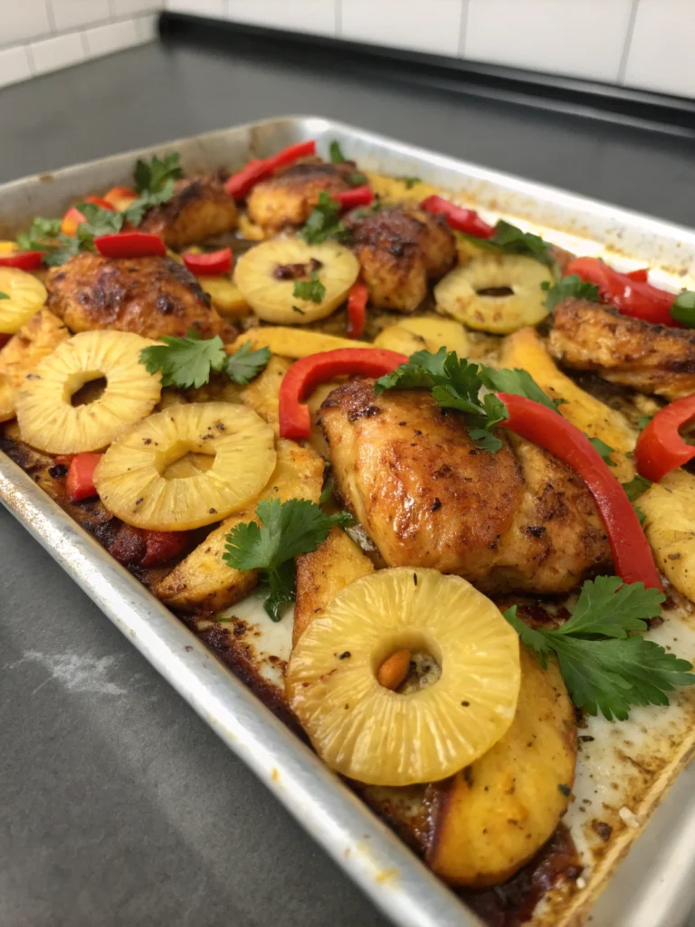 Sheet-Pan BBQ Pineapple Chicken: A Sweet & Savory One-Pan Wonder