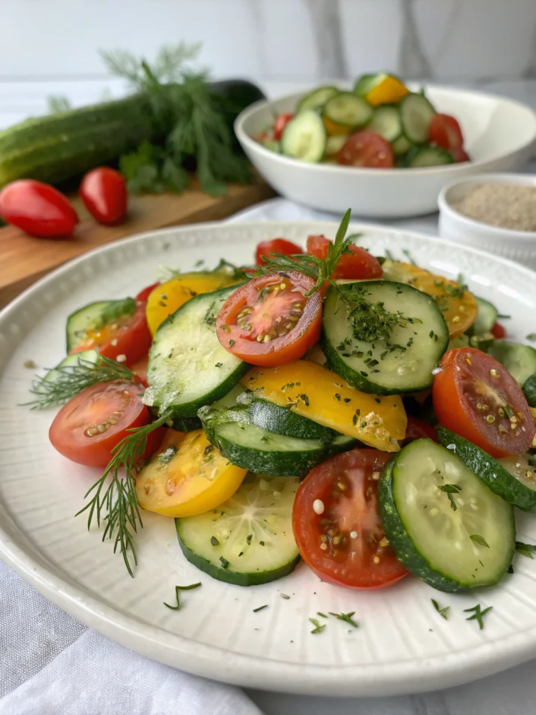 Cucumber Tomato Salad: A Fresh and Vibrant Summer Delight