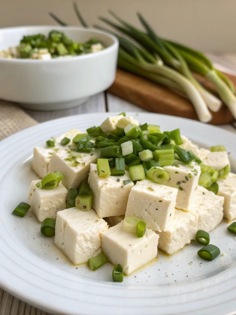 Tofu Scallion Cream Cheese: A Creamy Vegan Delight for Your Breakfast Spread