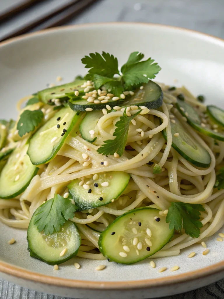 Noodles with Cucumbers: A Refreshing Twist on Classic Comfort Food