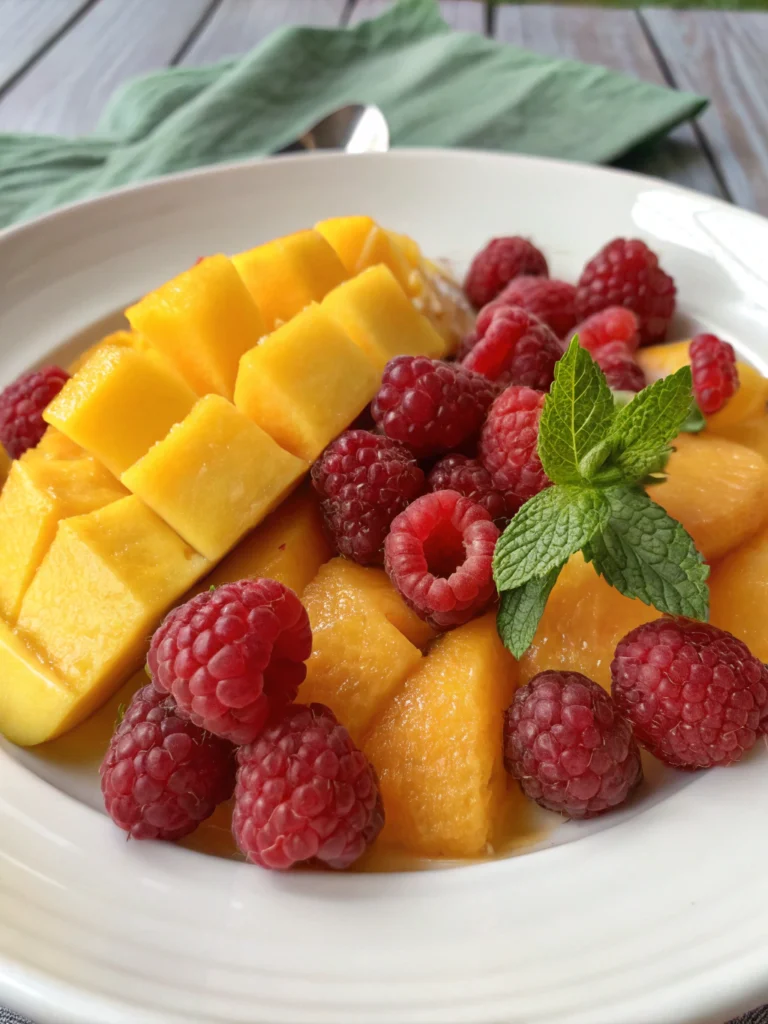 Mango Raspberry Delight: A Tropical Symphony of Flavors